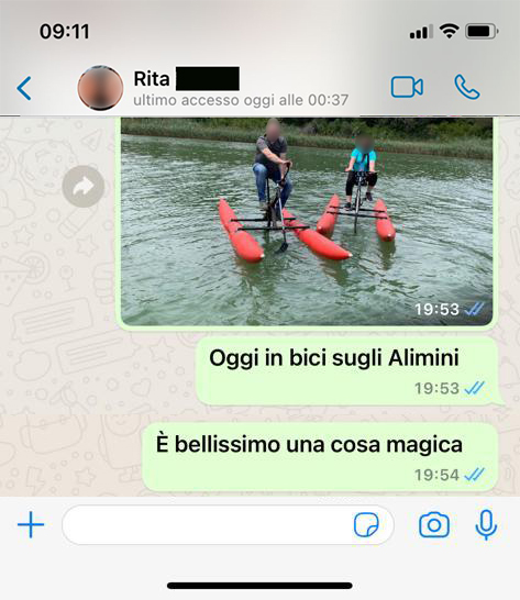 waterbike passeggiata